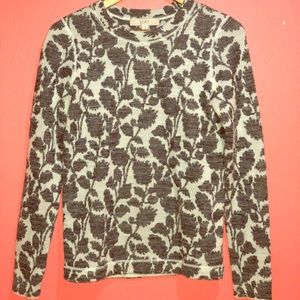 Ann Taylor Loft Printed Floral Sweater